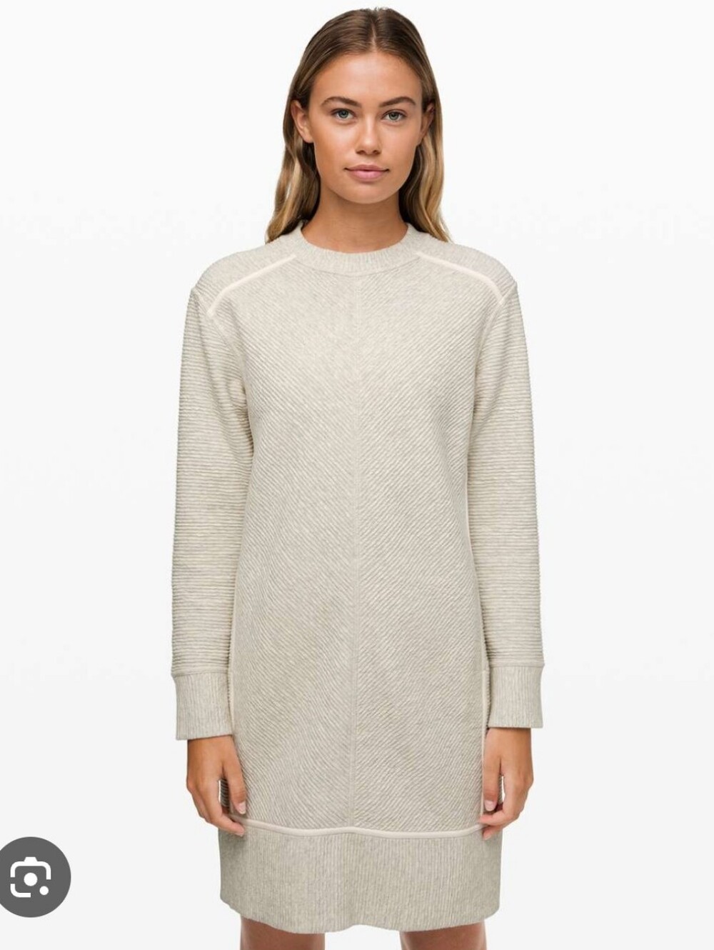 Lululemon Heathered Light Ivory On Repeat  Dress Size 4